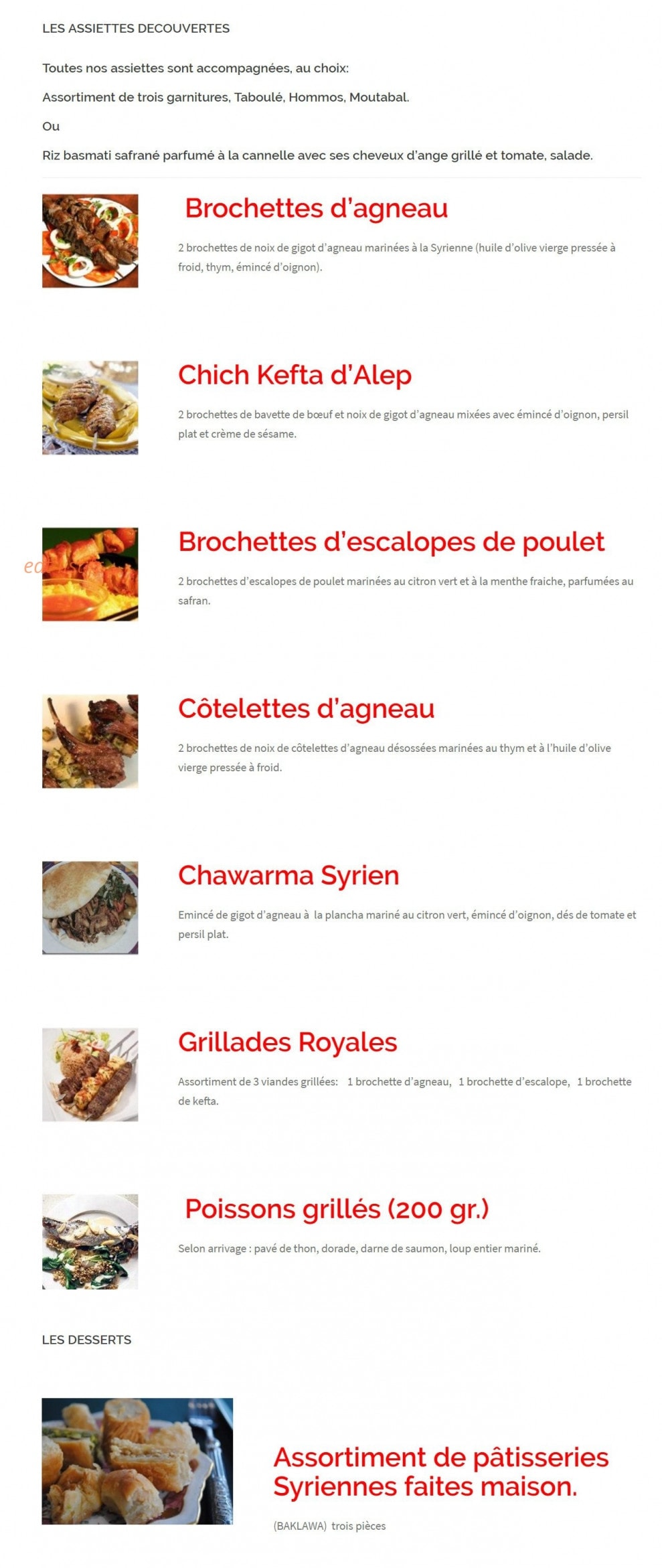 Les Cèdres du Liban — carte page 3