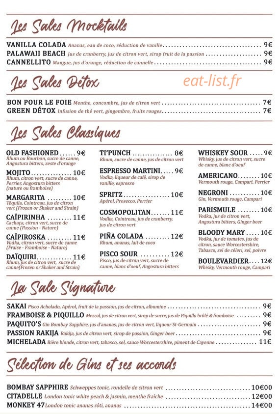 Les Sales Gosses — carte page 7