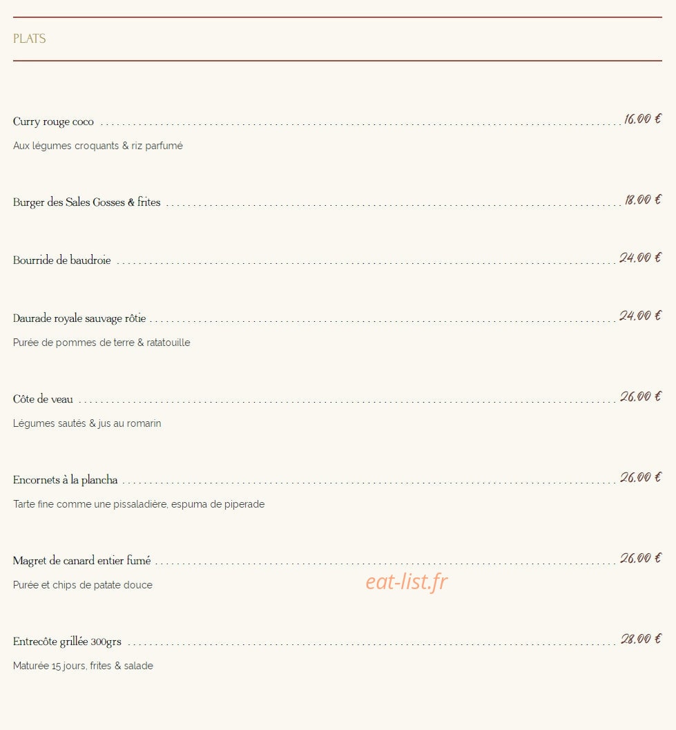 Les Sales Gosses — carte page 2