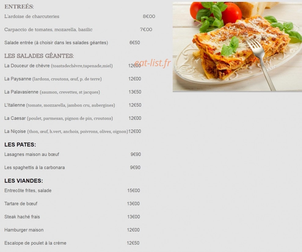 Les Saveurs De Mag Et Christian — carte page 2