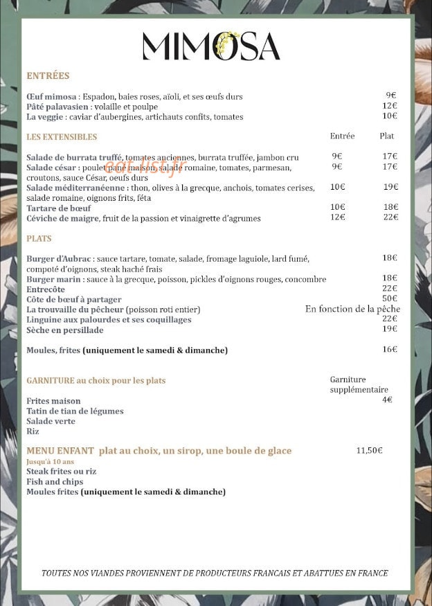 Mimosa flow — carte page 2