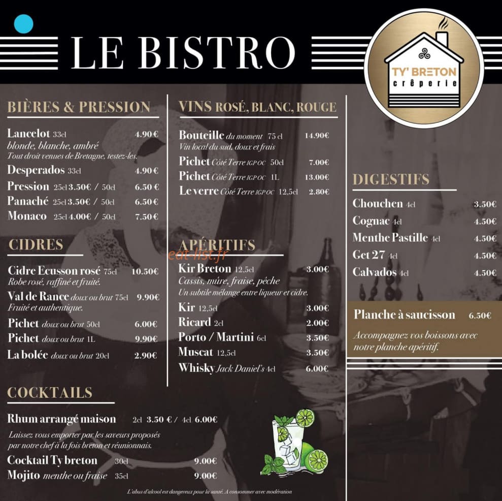 Ty Breton Crêperie — carte page 3