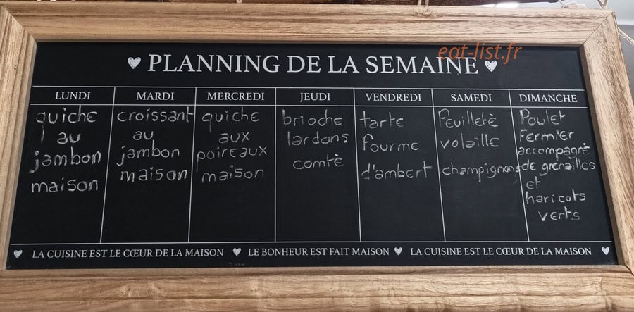 Chez Cécile — carte page 1