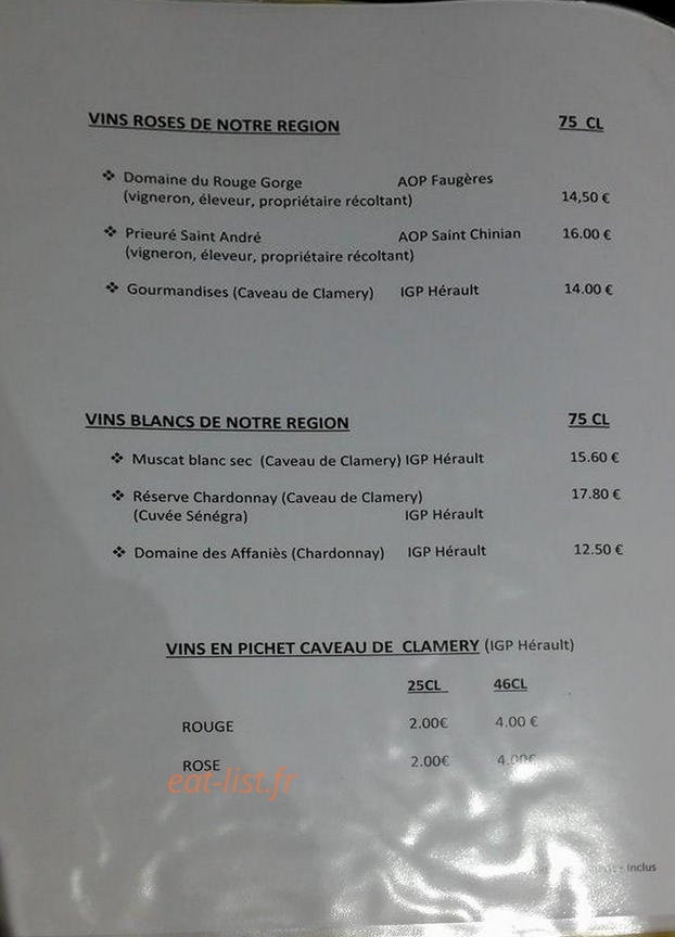 Le Bouchon d'Orb — carte page 8