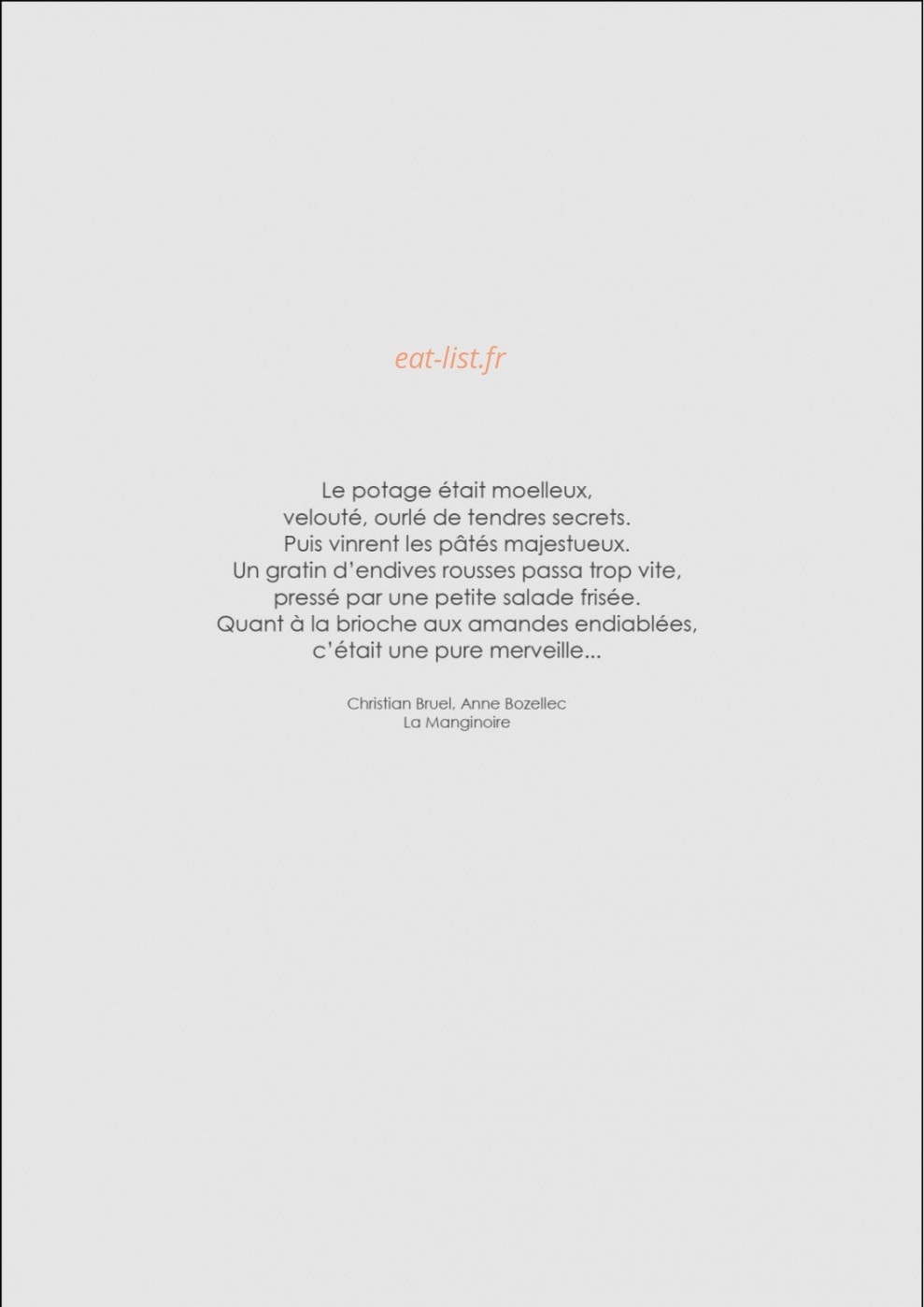L'Auberge du Cèdre — carte page 2