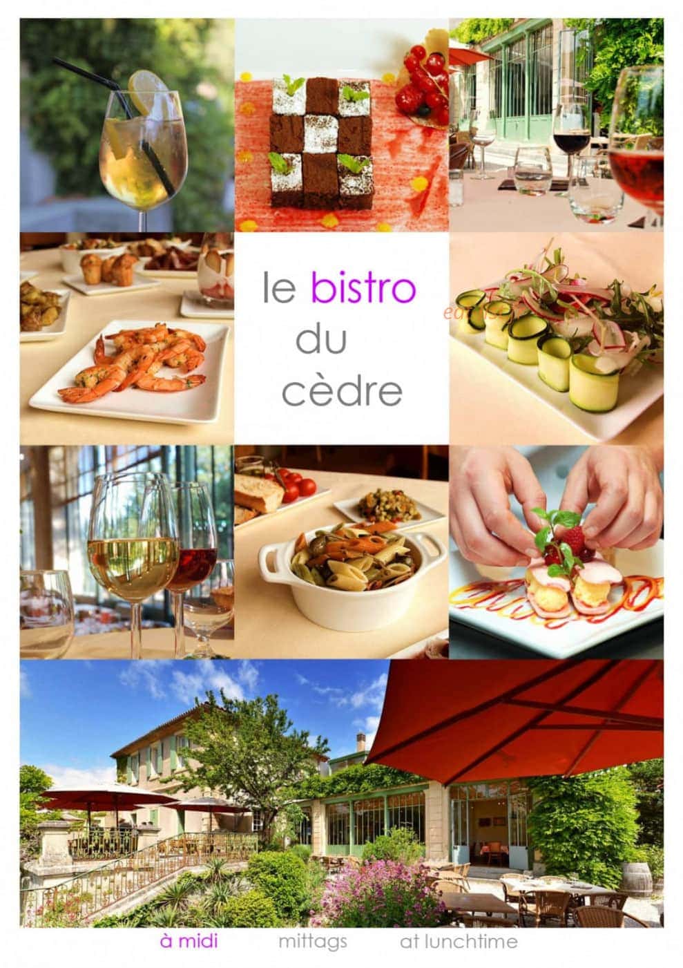 L'Auberge du Cèdre — carte page 17