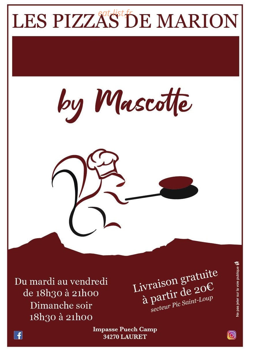 Pavillon by Mascotte — carte page 1