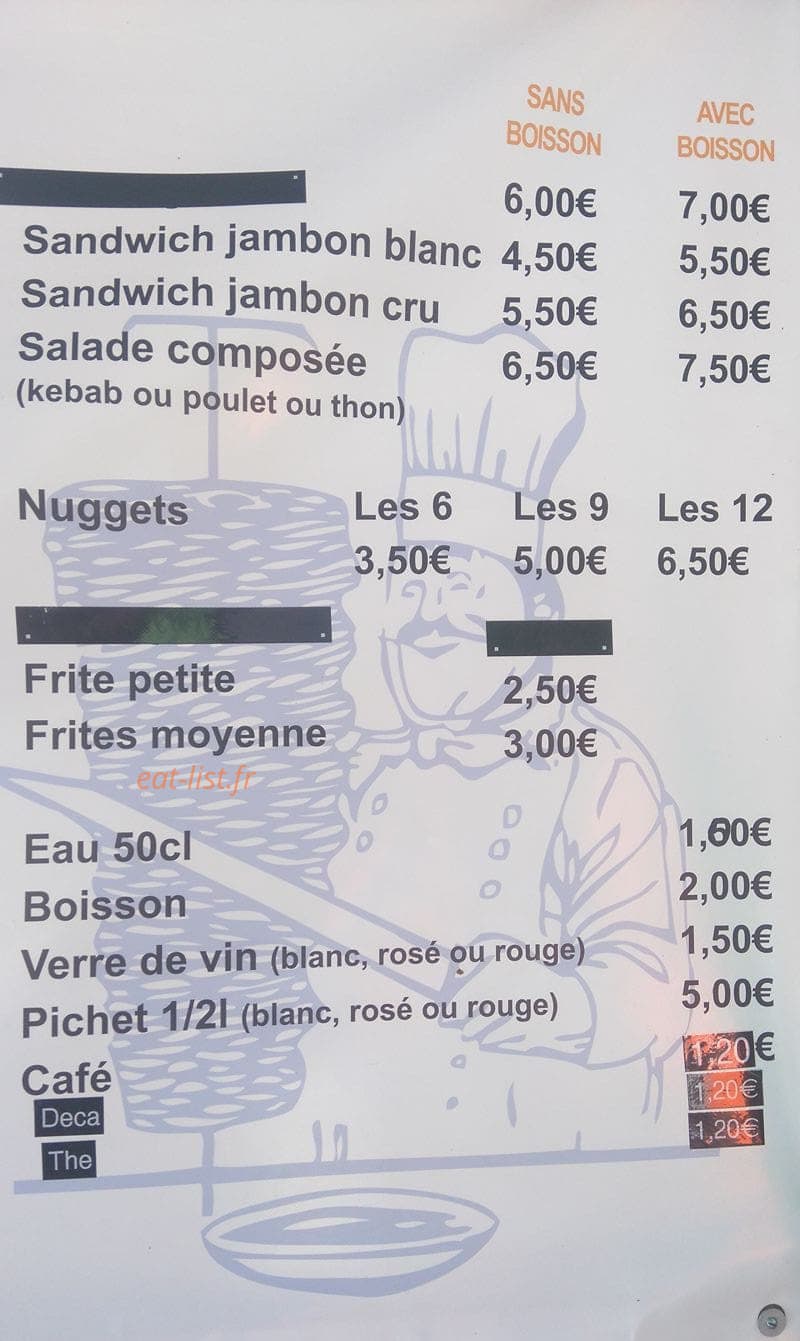 Au P'tit Creux — carte page 3