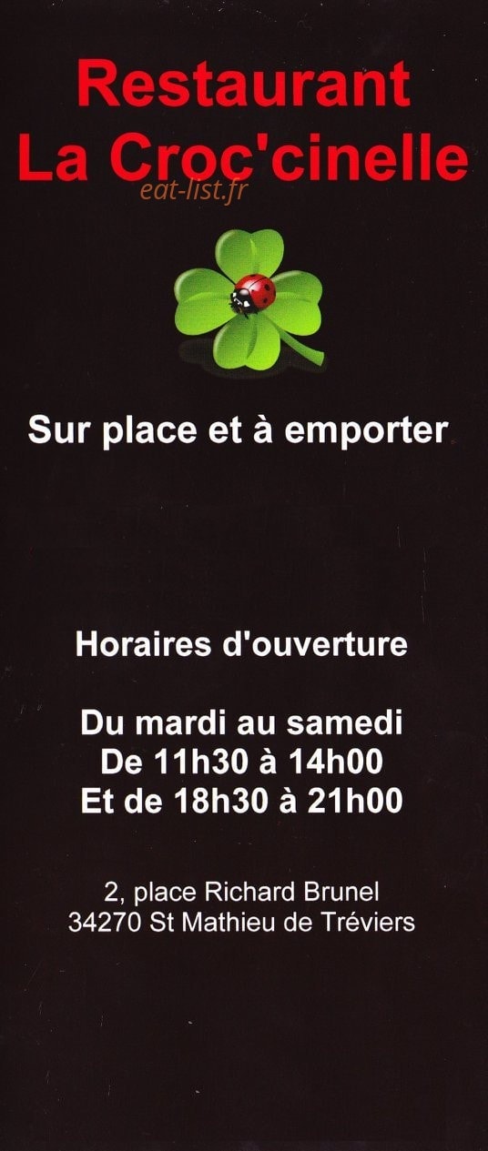 La Croc'cinelle — carte page 1