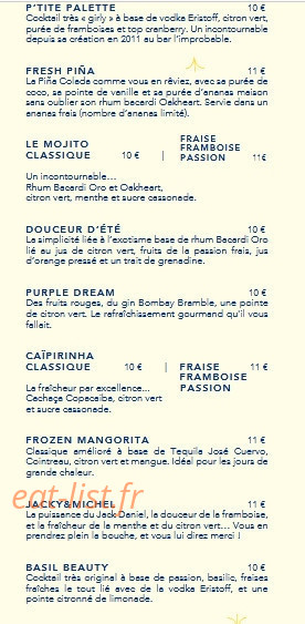 La Guinguette des Amoureux — carte page 6