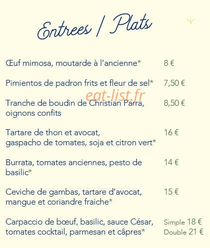 La Guinguette des Amoureux — carte page 2