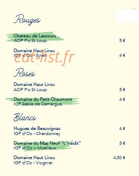 La Guinguette des Amoureux — carte page 12
