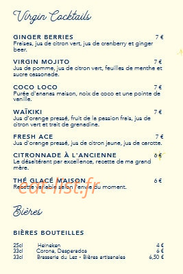 La Guinguette des Amoureux — carte page 7
