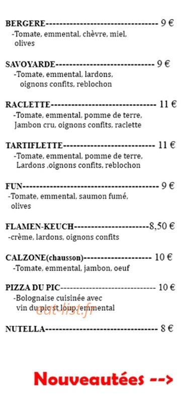 Pizza O'fun — carte page 4