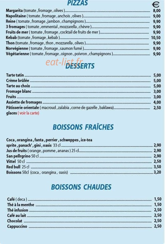 A la Mer A la Mer — carte page 3