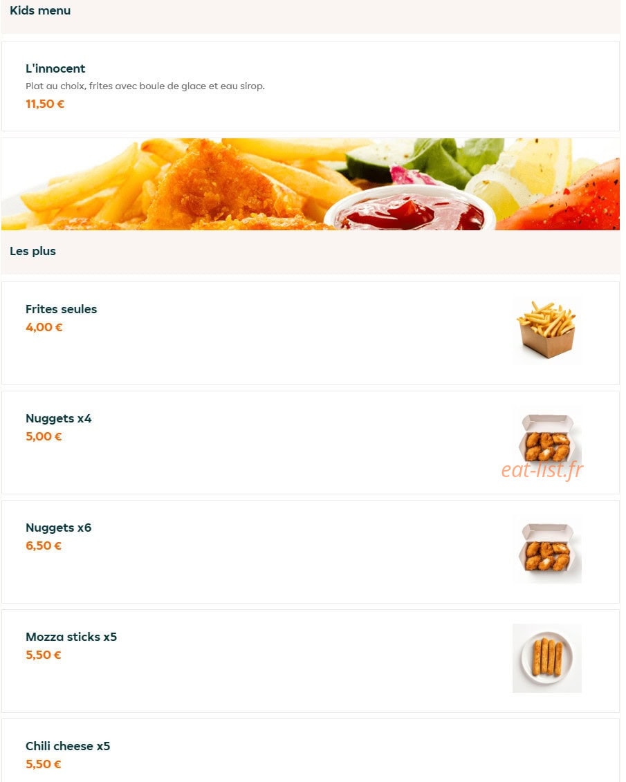 Aura Burger and Coffee — carte page 3