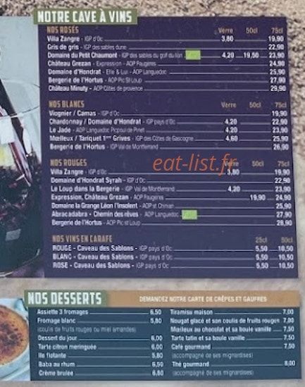 Café Soleil — carte page 6
