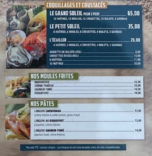Café Soleil — carte page 4