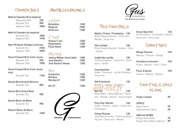 Gus - Kitchen by La Dune — carte page 4