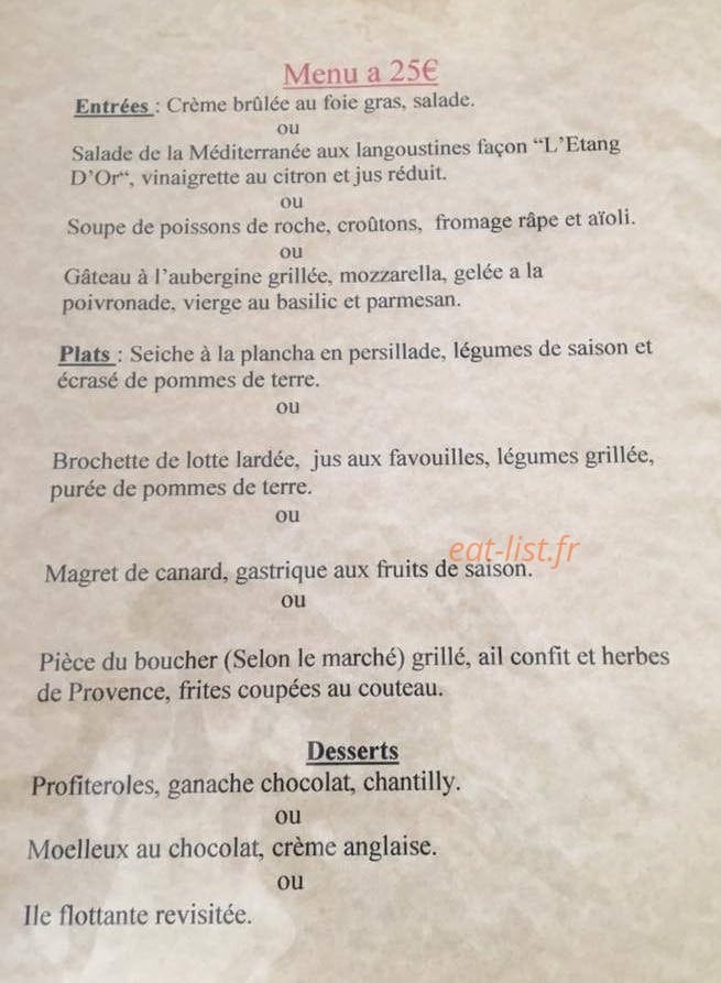L'etang D'or — carte page 3