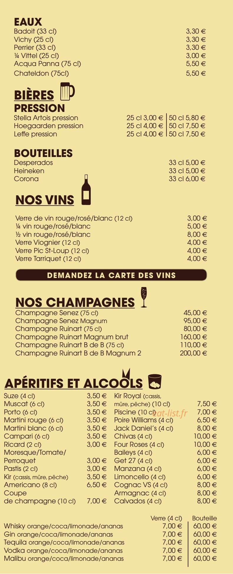La Bourrique — carte page 7