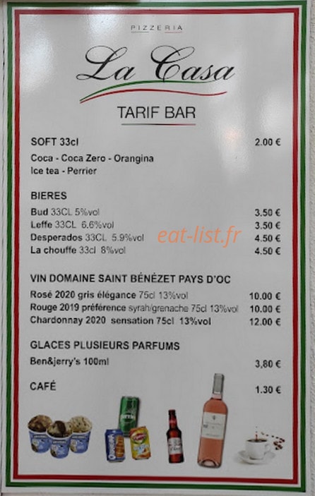 La Casa — carte page 3