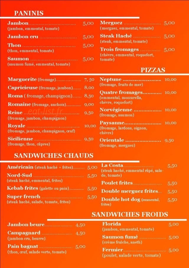 La Costa — carte page 1