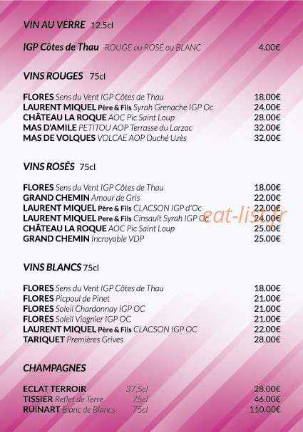 La Table d'Aimé — carte page 4
