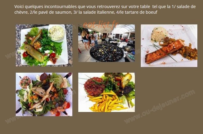 La Table — carte page 1