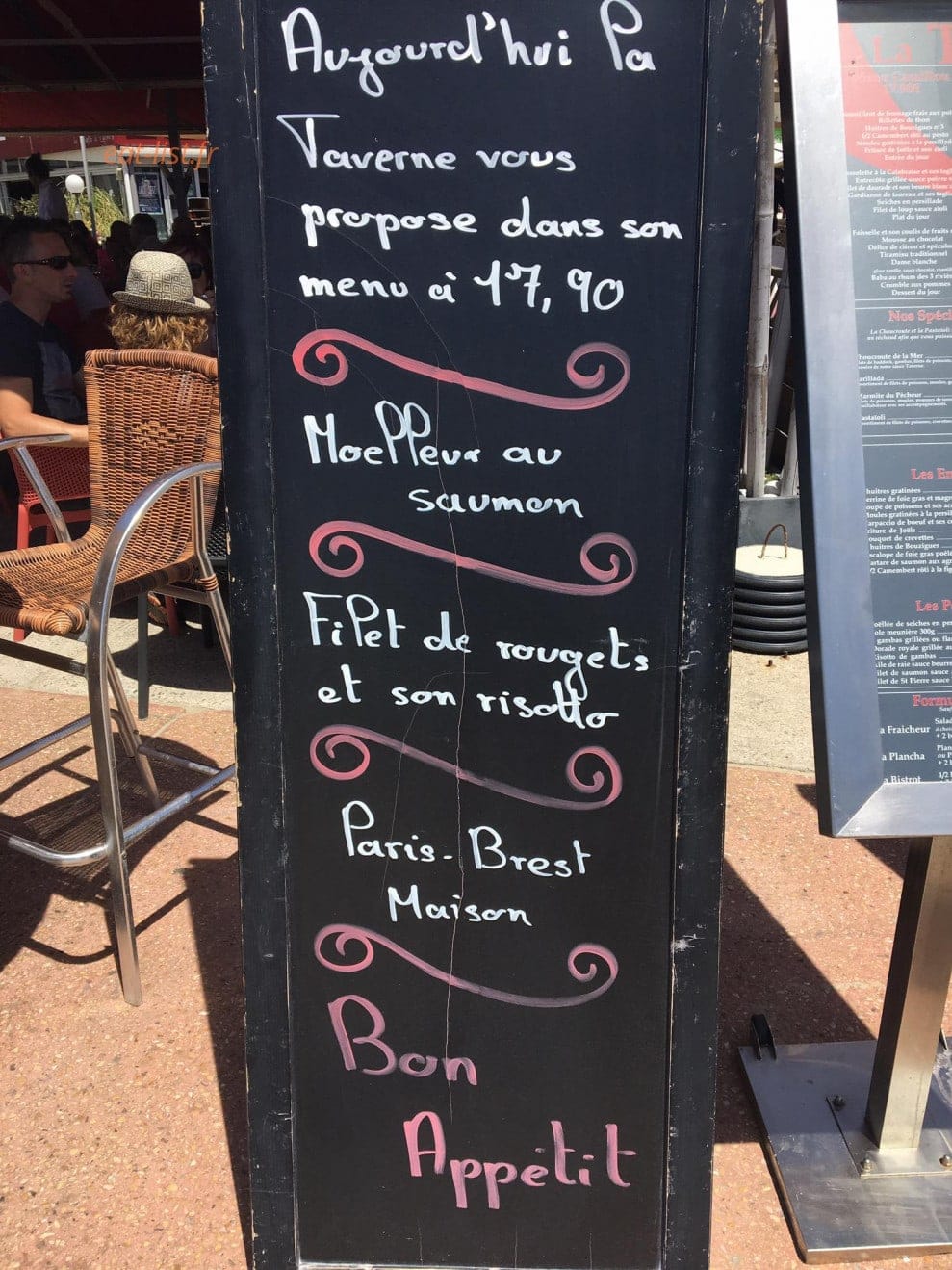 La Taverne — carte page 1