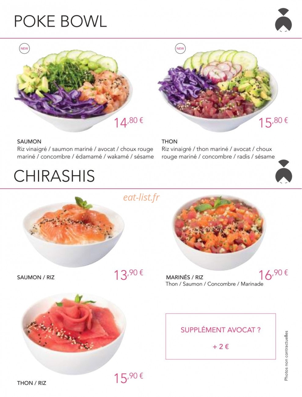 Lady Sushi — carte page 9