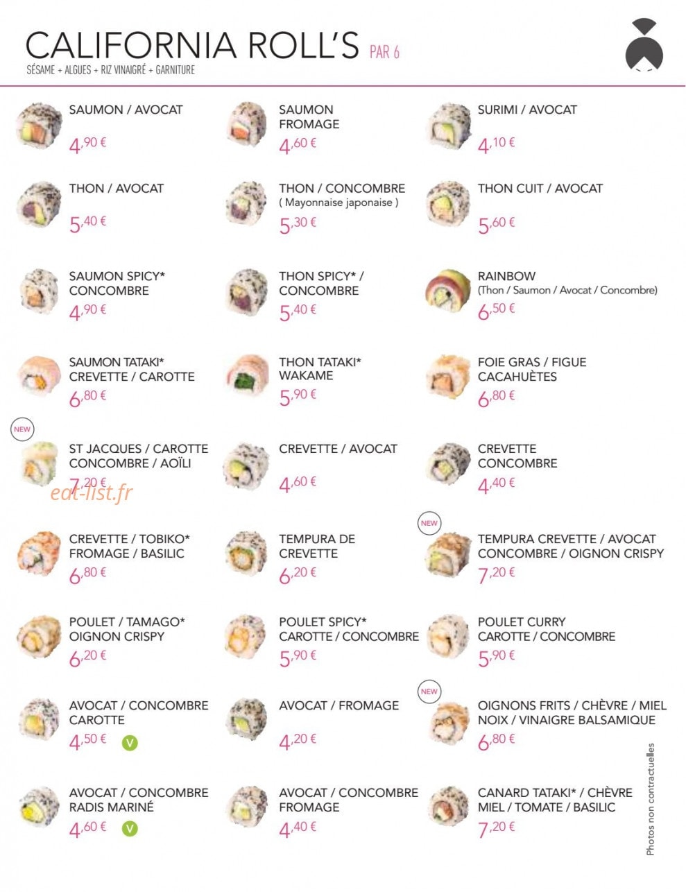 Lady Sushi — carte page 5