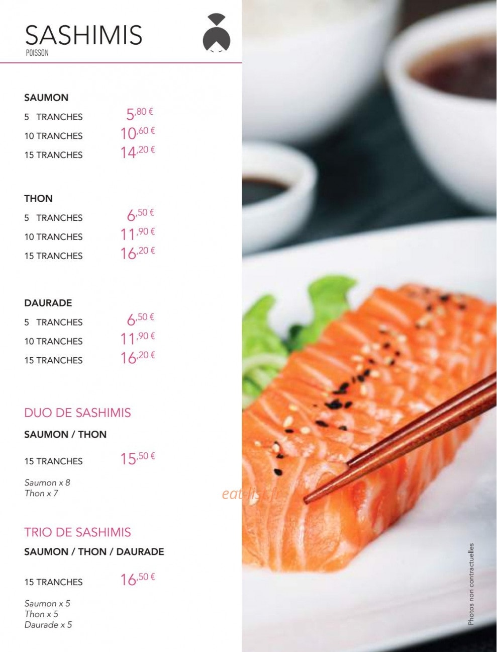 Lady Sushi — carte page 7