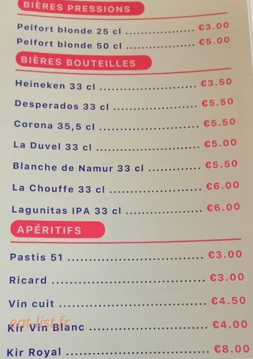 Le Bleu Azur — carte page 3