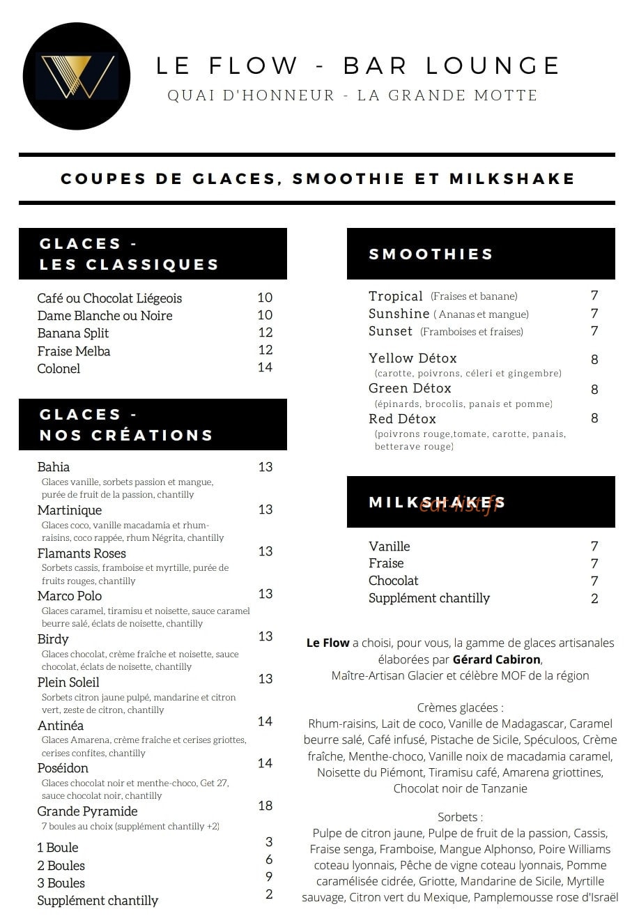 Le Flow — carte page 1
