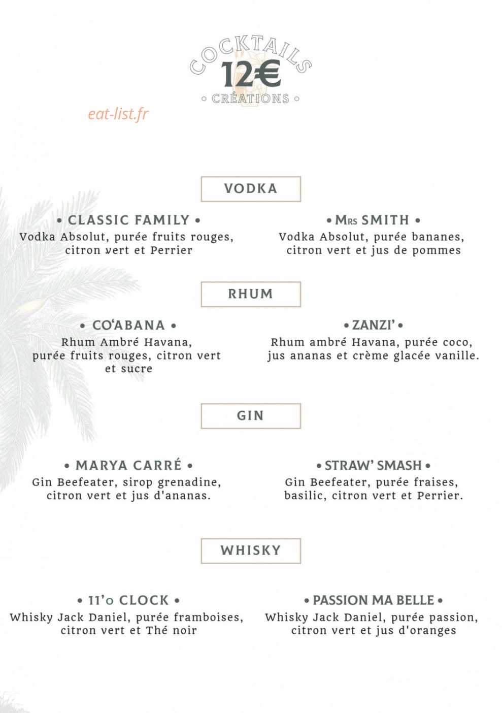 Le Marya Rose — carte page 2