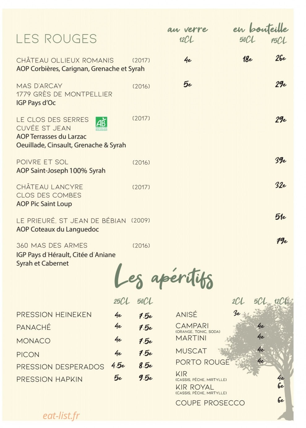 Le Paséo — carte page 7