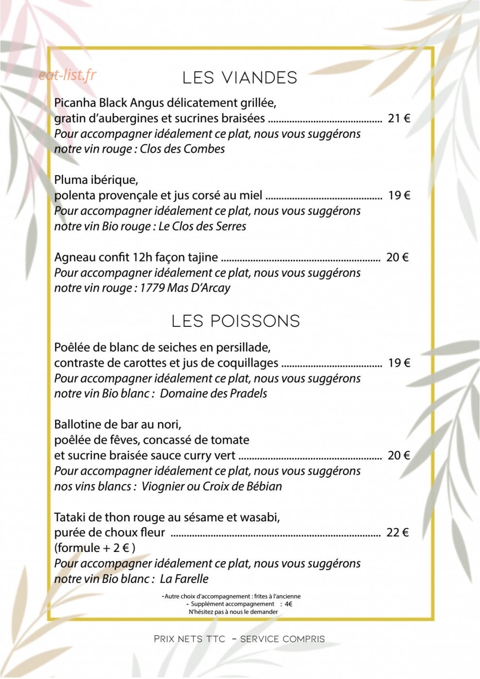 Le Paséo — carte page 3