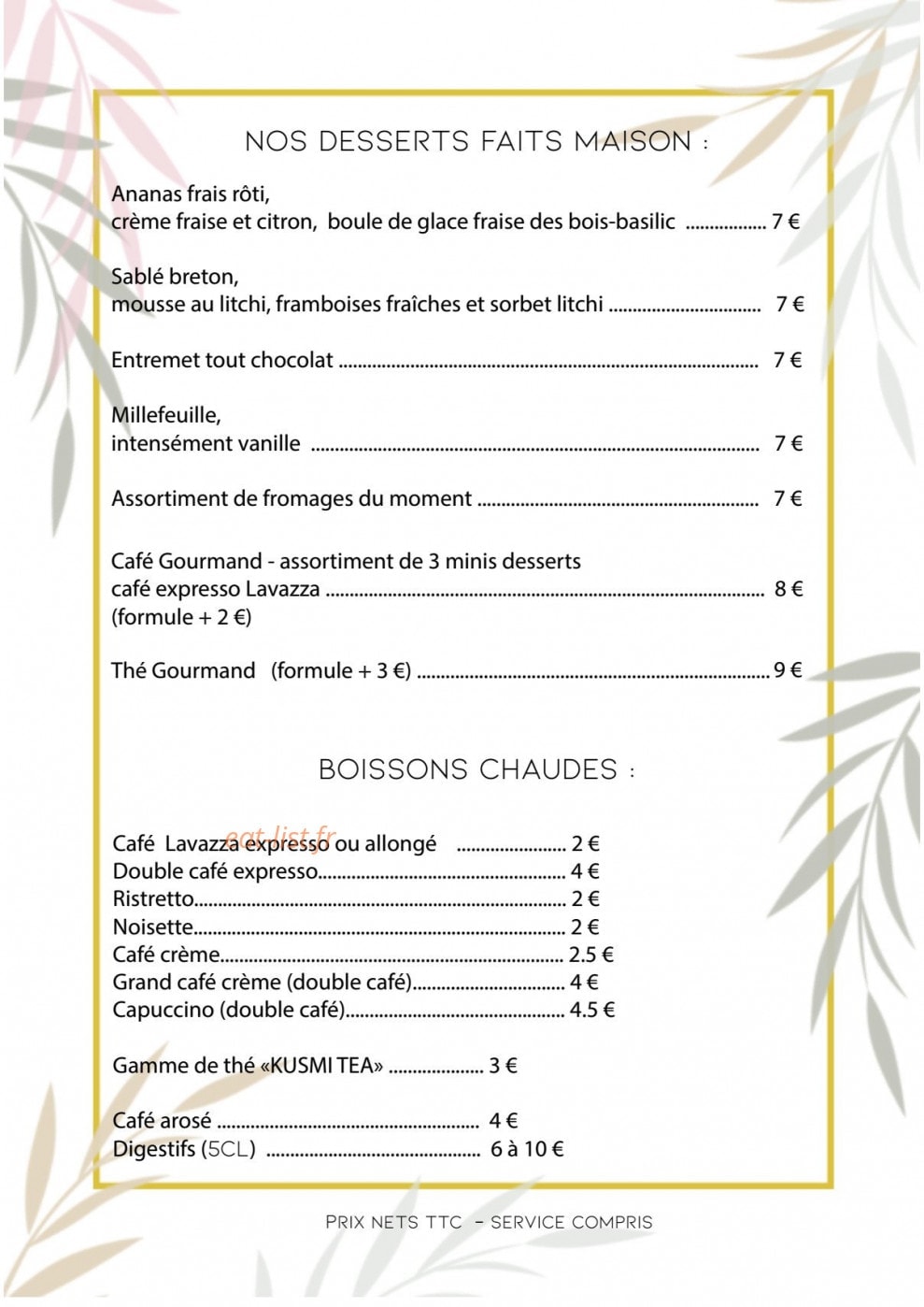Le Paséo — carte page 4