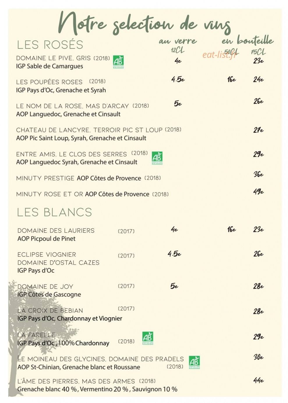 Le Paséo — carte page 6