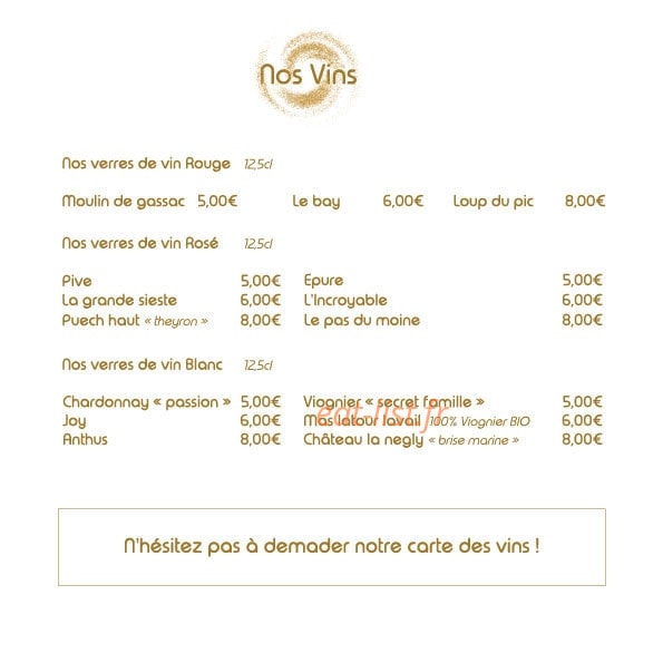 Le Petit Opera — carte page 12
