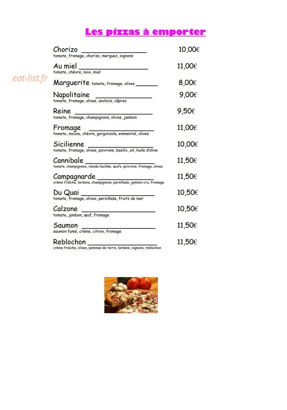 Le Quai — carte page 11
