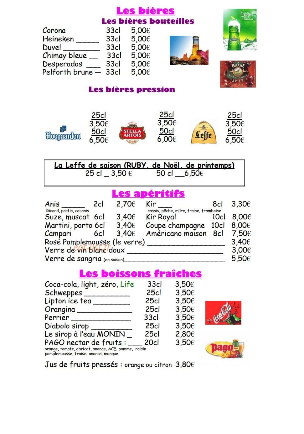 Le Quai — carte page 3