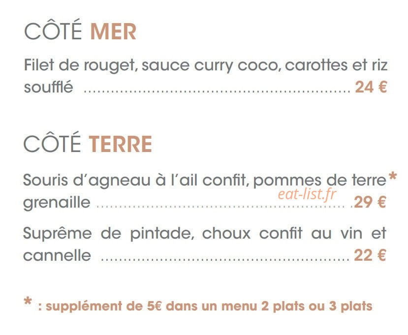 Les Corallines — carte page 2