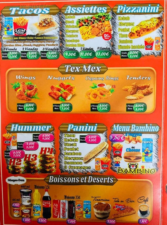 Lgm Food — carte page 4