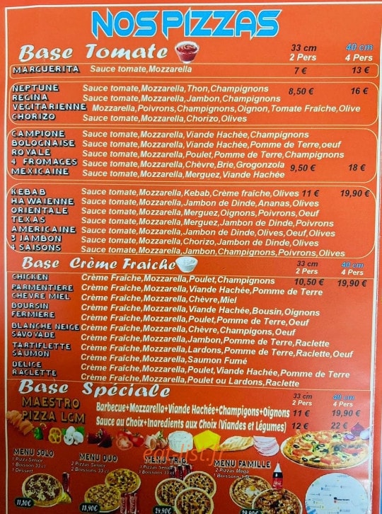 Lgm Food — carte page 2