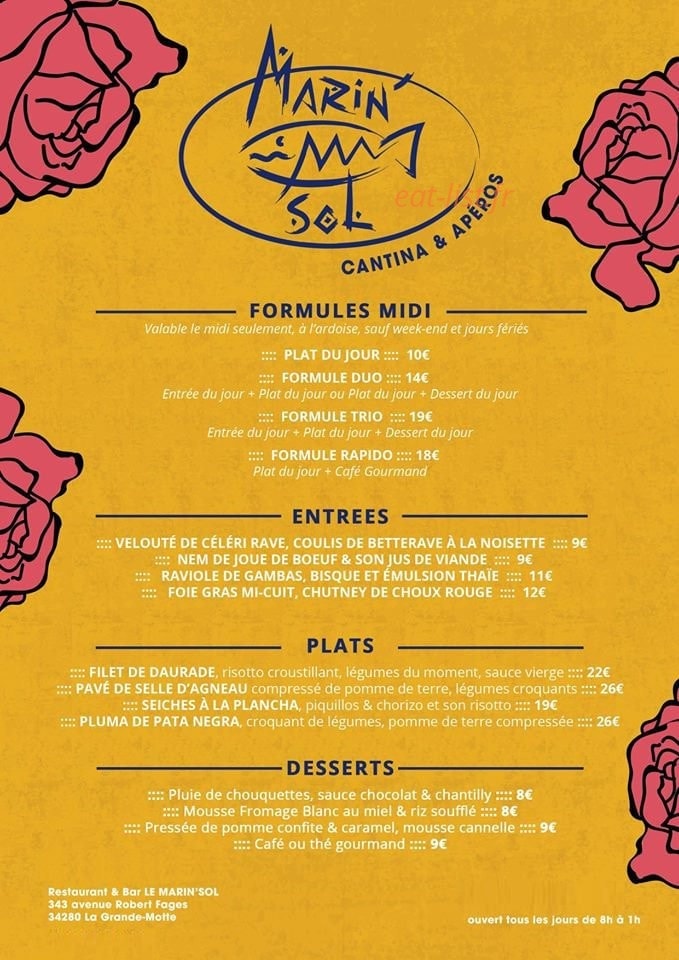 Marin'Sol — carte page 1