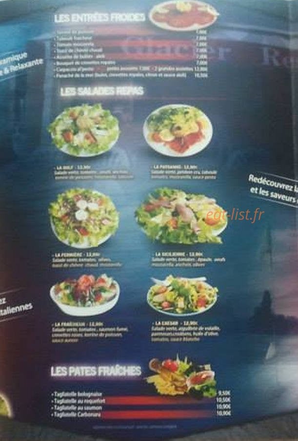 Pizzeria du golf — carte page 3