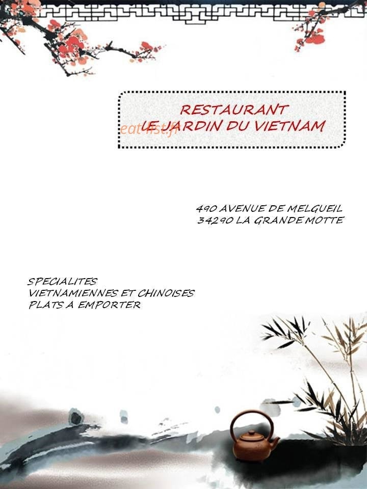 Carte et menu Le Jardin du Vietnam, La Grande Motte
