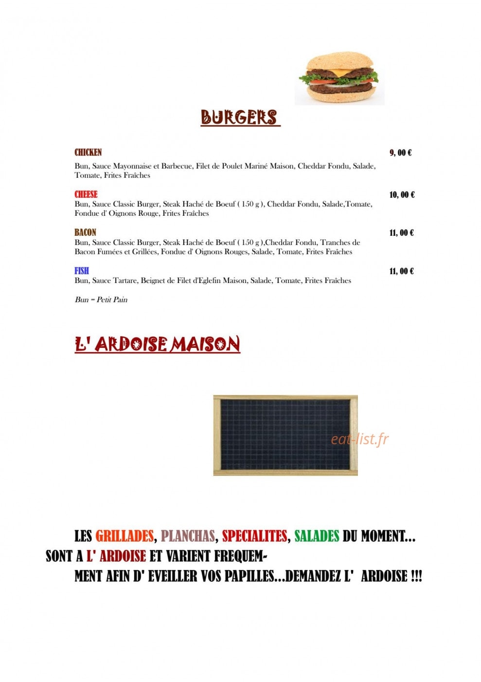 La Pie'zz — carte page 3